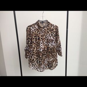 Leopard print top